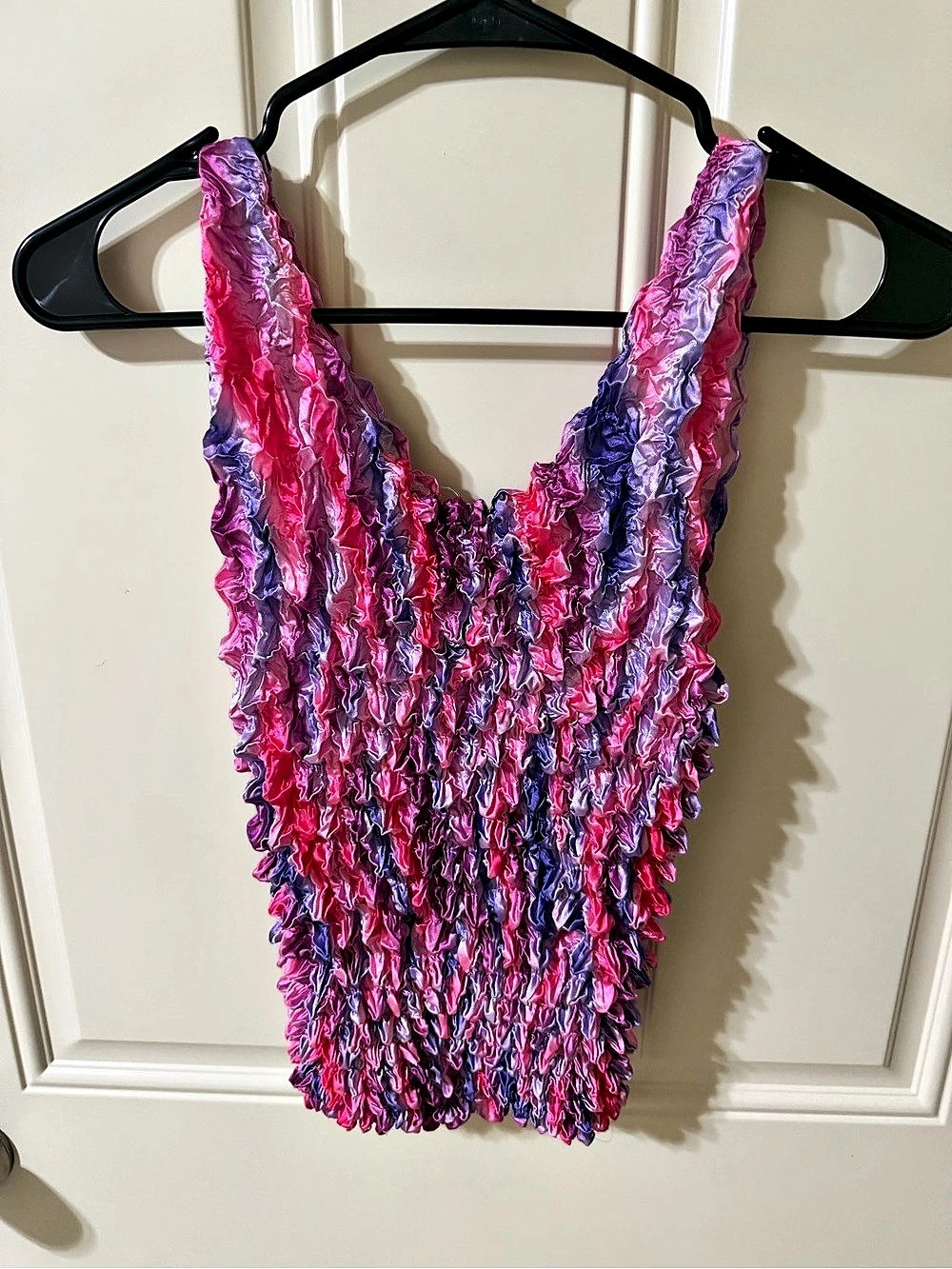 Pink & Purple Textured Tank Top Like New